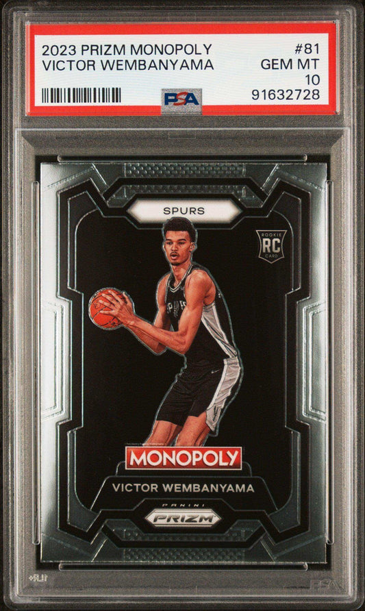 2023 Panini Prizm Monopoly Victor Wembanyama #81 PSA 10