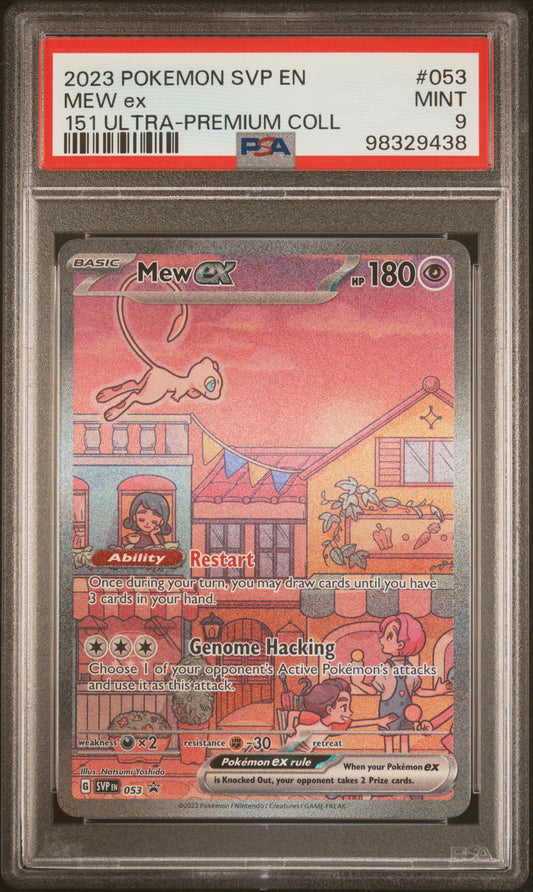 PokéMon TCG Mew EX #053 151 Ultra-Premium Coll PSA 9