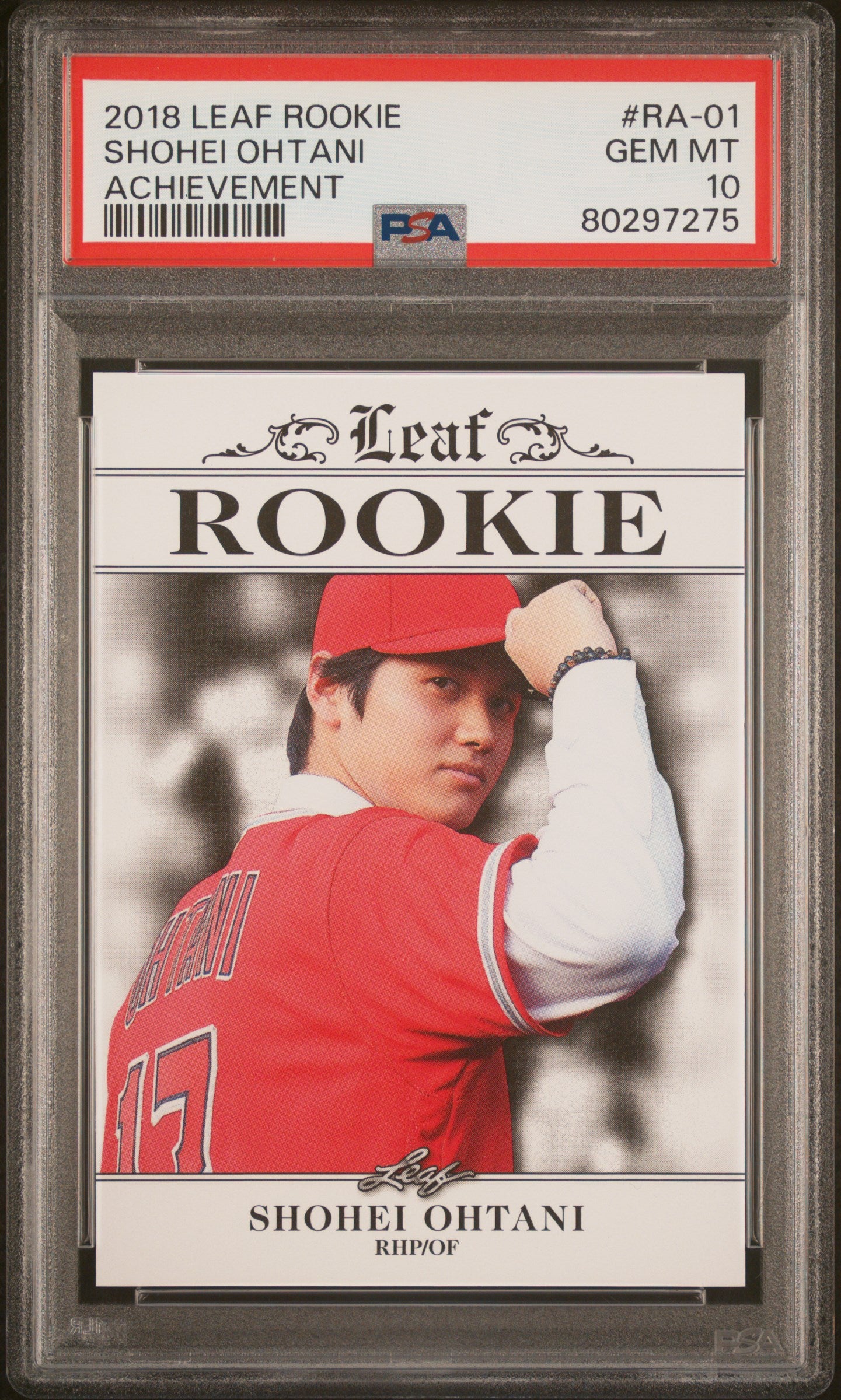 2018 Leaf Rookie Ohtani Achievement Shohei Ohtani #RA-01 PSA 10