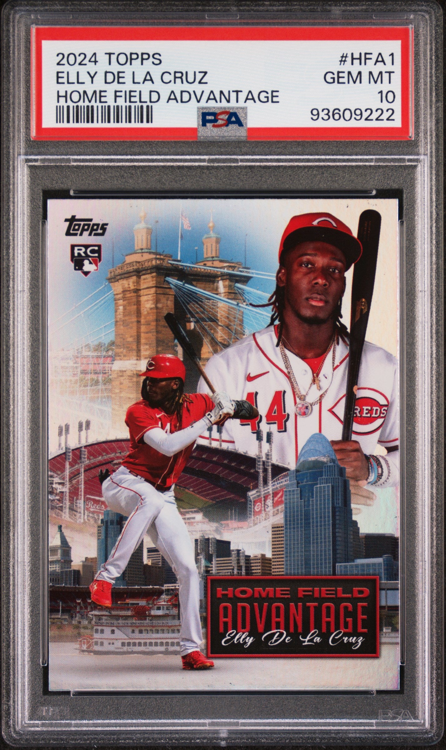 2024 Topps Home Field Advantage Elly De La Cruz #HFA1 PSA 10