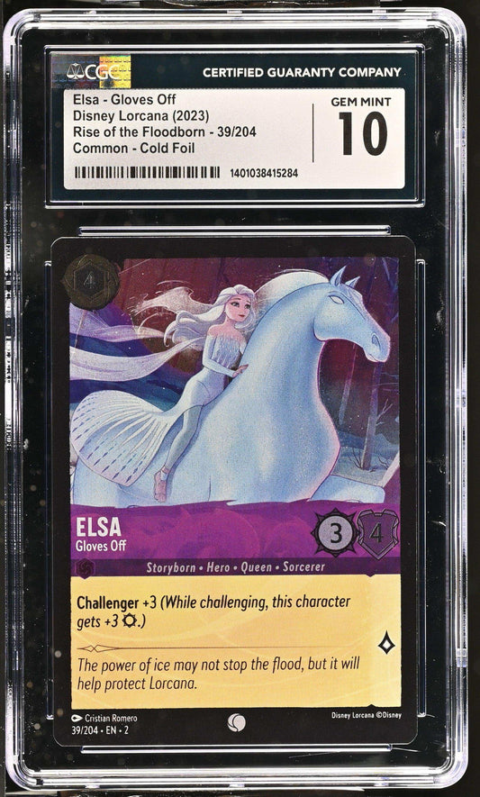 Disney Lorcana TCG Elsa - Gloves Off #39/204 English CGC 10