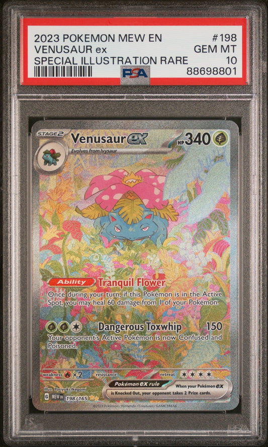 PokéMon TCG Venusaur EX #198 Special Illustration Rare PSA 10