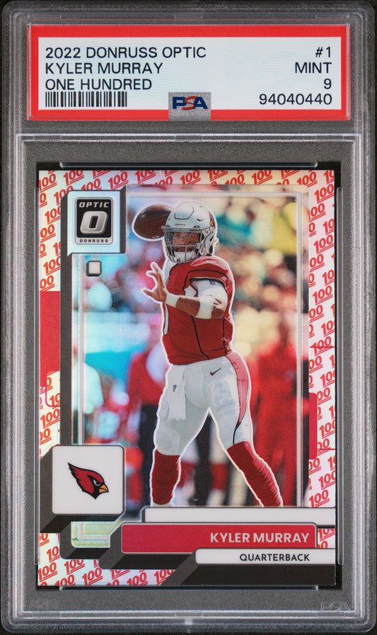 2022 Panini Donruss Optic Kyler Murray #1 One Hundred PSA 9