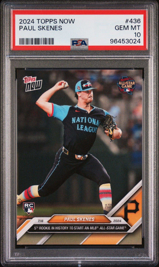 2024 Topps Now Paul Skenes #436 PSA 10