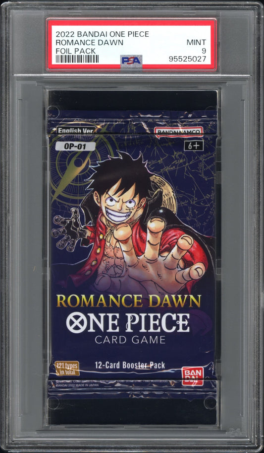 2022 Bandai One Piece Romance Dawn Foil Pack Romance Dawn PSA 9