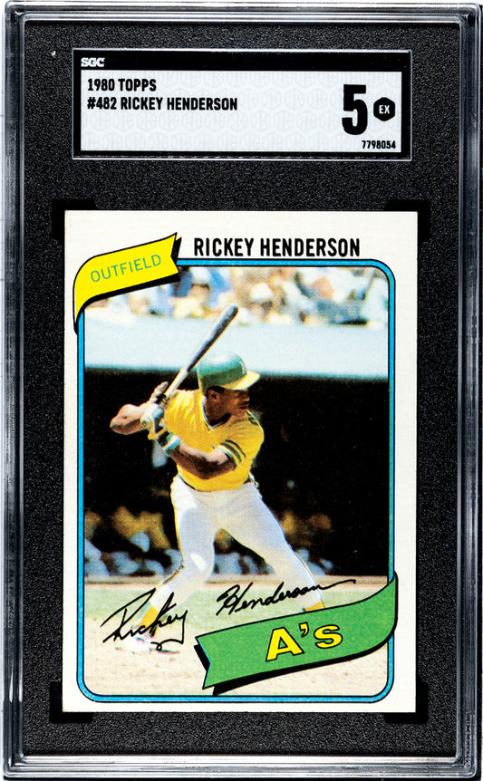 1980 Topps Rickey Henderson #482 SGC