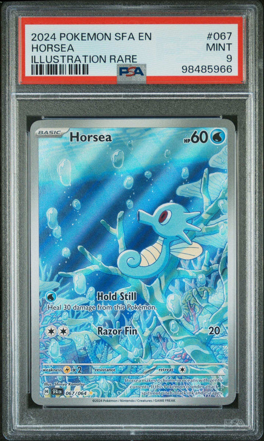 PokéMon TCG Horsea #067 Illustration Rare PSA 9