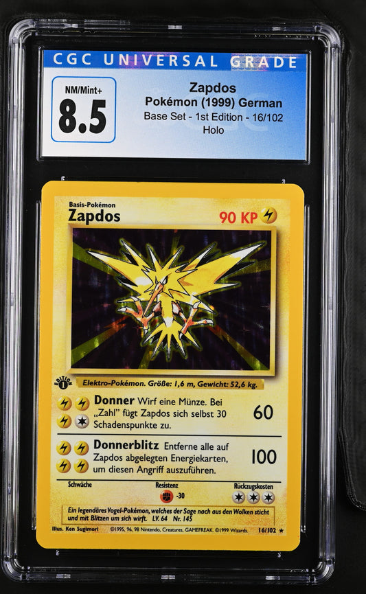 Pokémon Zapdos #16/102 German CGC 8.5