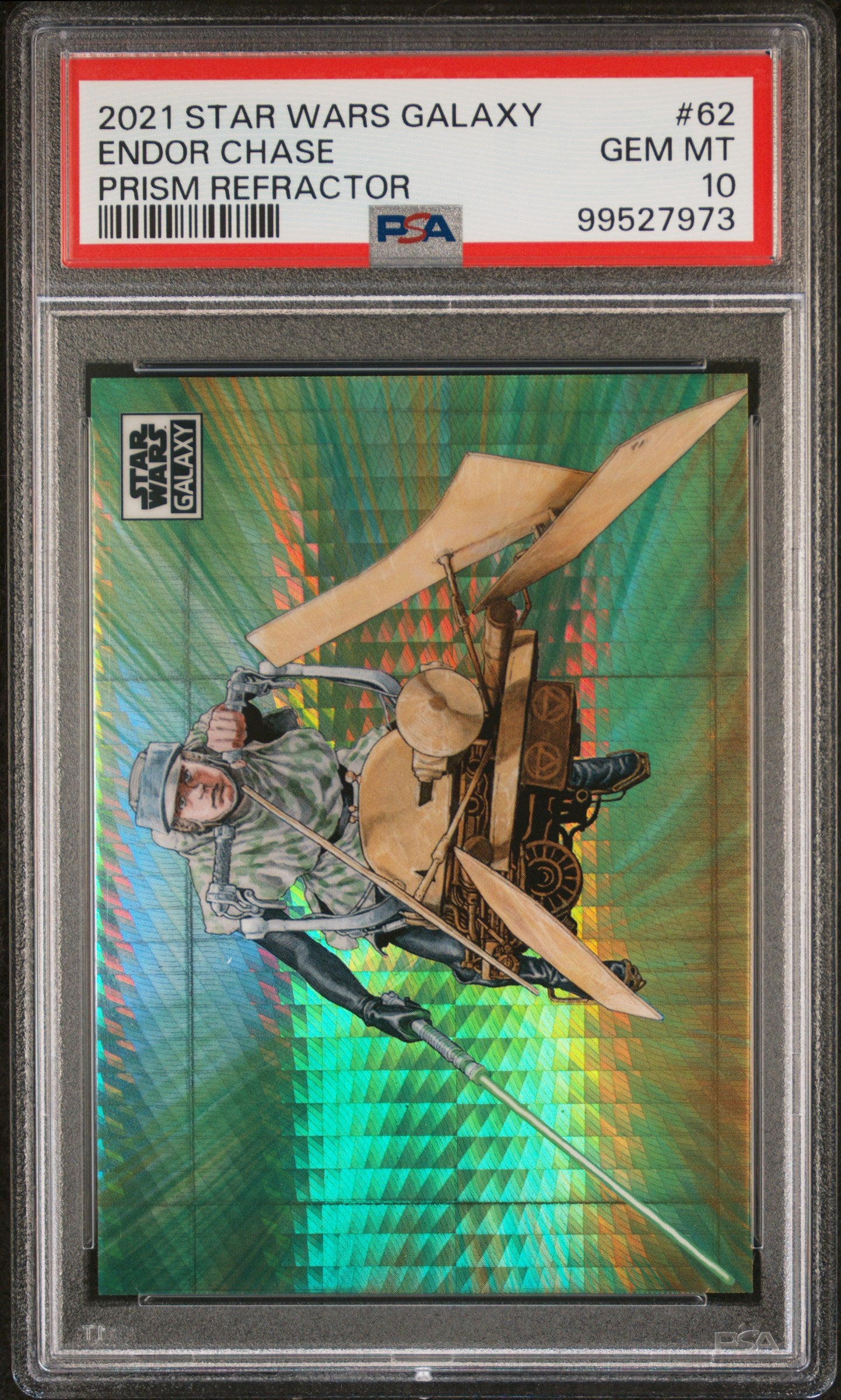 2021 Topps Chrome Star Wars Galaxy Endor Chase #62 PSA 10