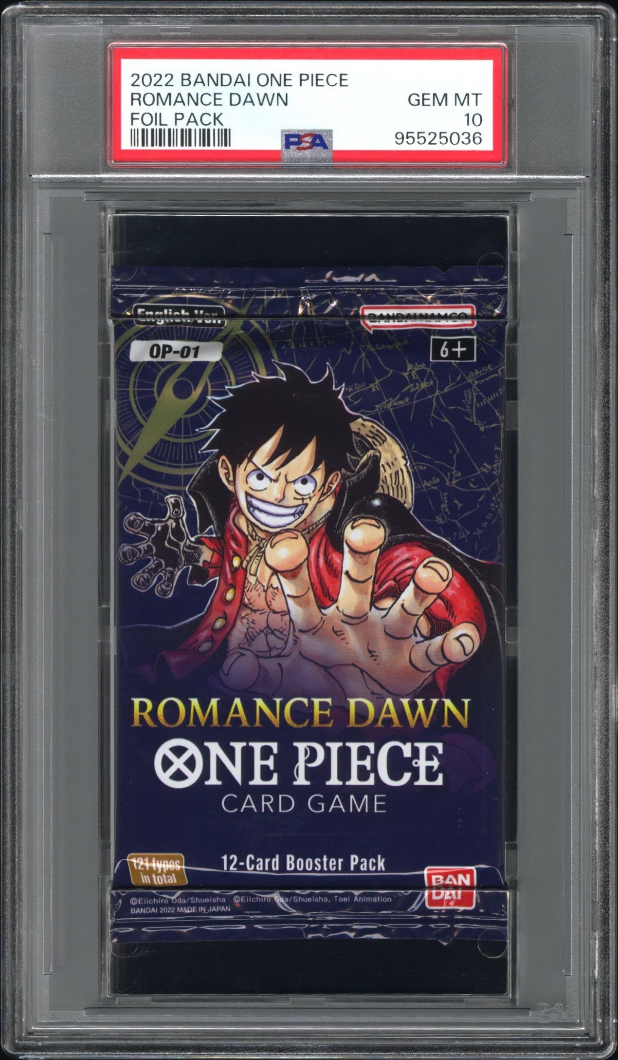 2022 Bandai One Piece Romance Dawn Foil Pack Romance Dawn PSA 10