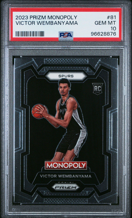 2023 Panini Prizm Monopoly Victor Wembanyama #81 PSA 10