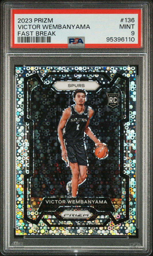 2023 Panini Prizm Victor Wembanyama #136 Fast Break PSA 9