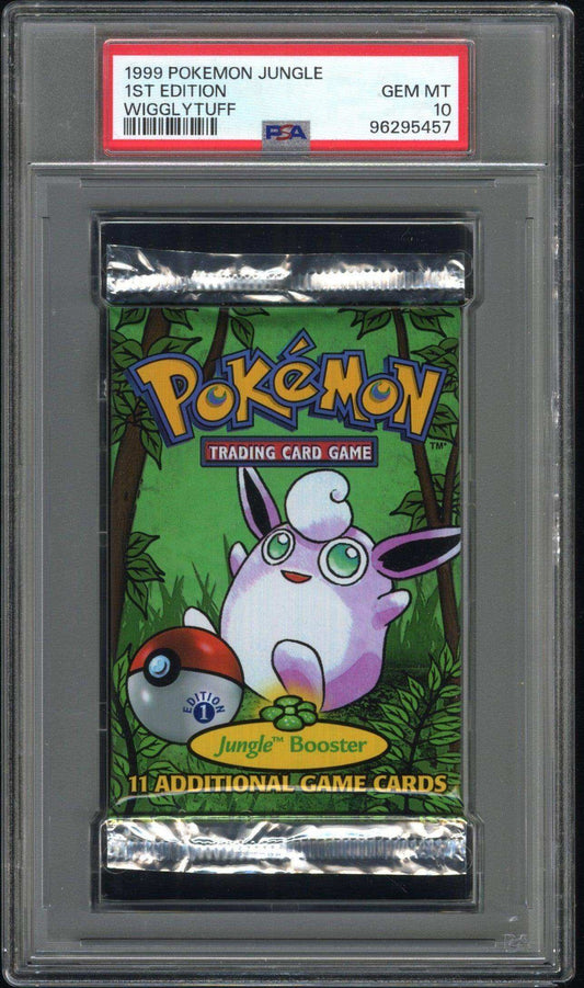 1999 Pokemon Jungle Pack 1ST Edition Wigglytuff PSA 10