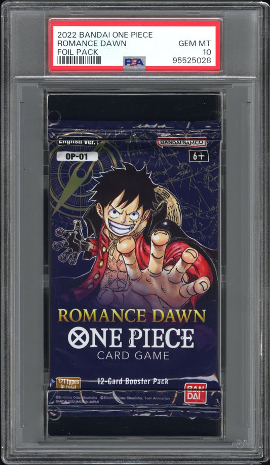 2022 Bandai One Piece Romance Dawn Foil Pack Romance Dawn PSA 10