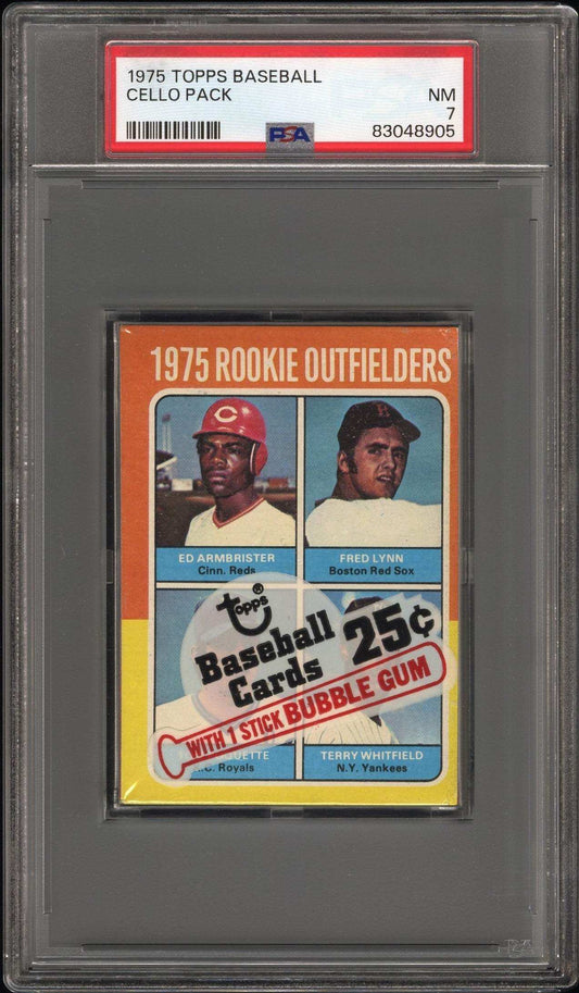 1975 Topps Baseball Cello Pack Cello Pack PSA 7