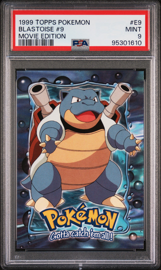 1999 Topps Pokemon The Movie Edt Blastoise #9 #E9 PSA 9