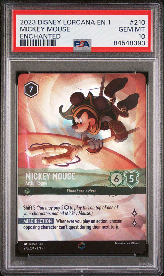 2023 Disney Lorcana TCG Mickey Mouse #210 PSA 10