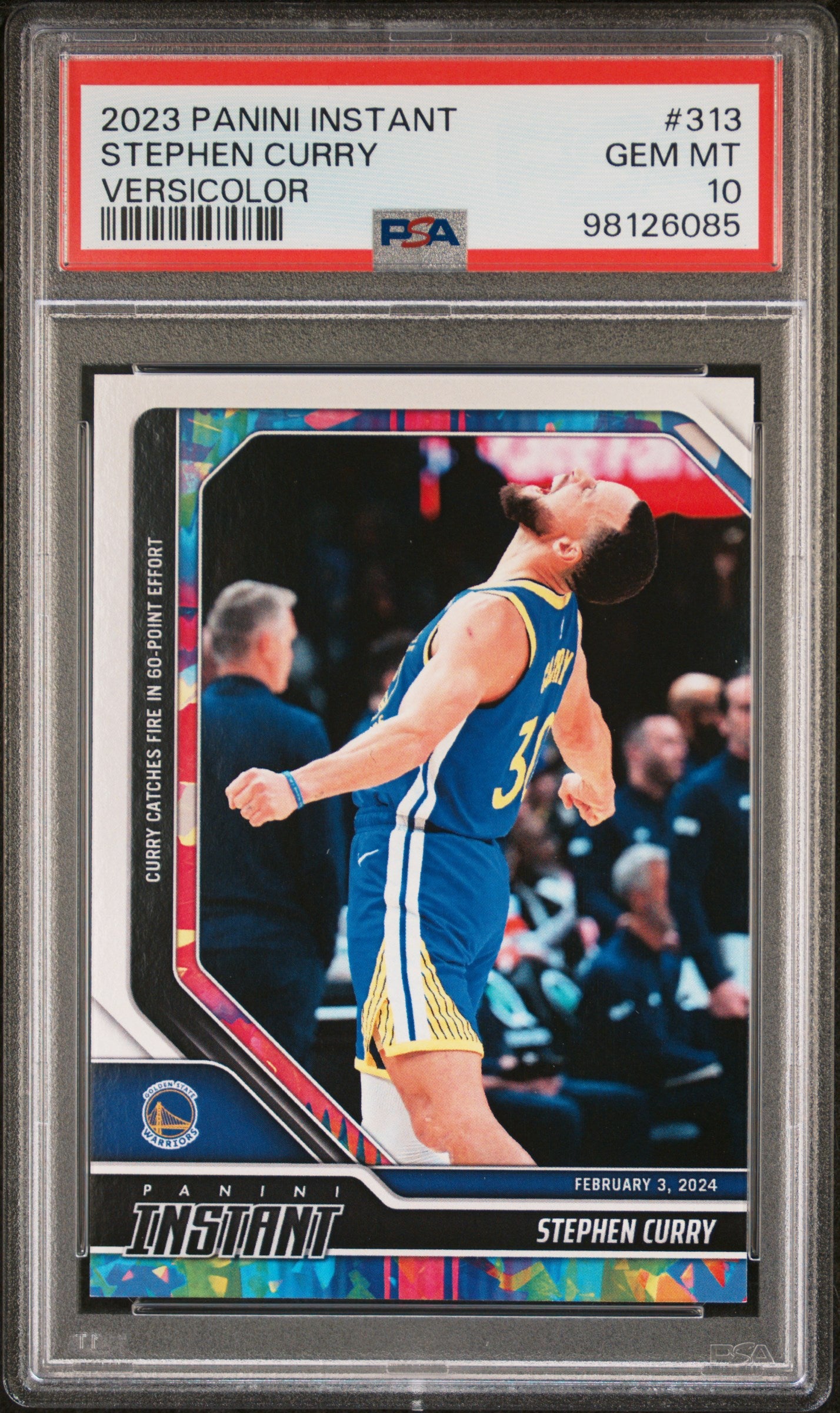 2023 Panini Instant Stephen Curry #313 Versicolor PSA 10