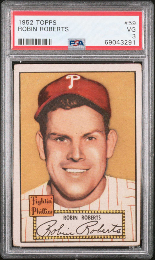 1952 Topps Robin Roberts #59 PSA 3