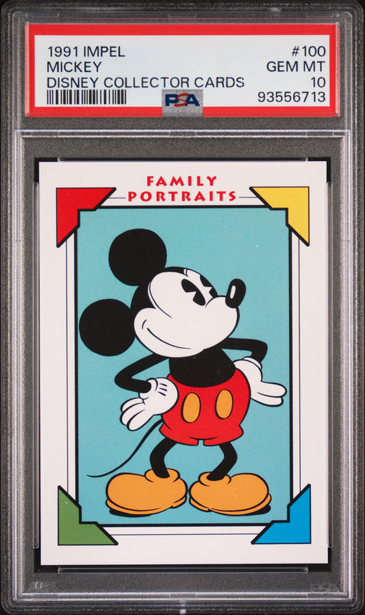 1991 Impel Disney Collector Cards Mickey #100 PSA 10