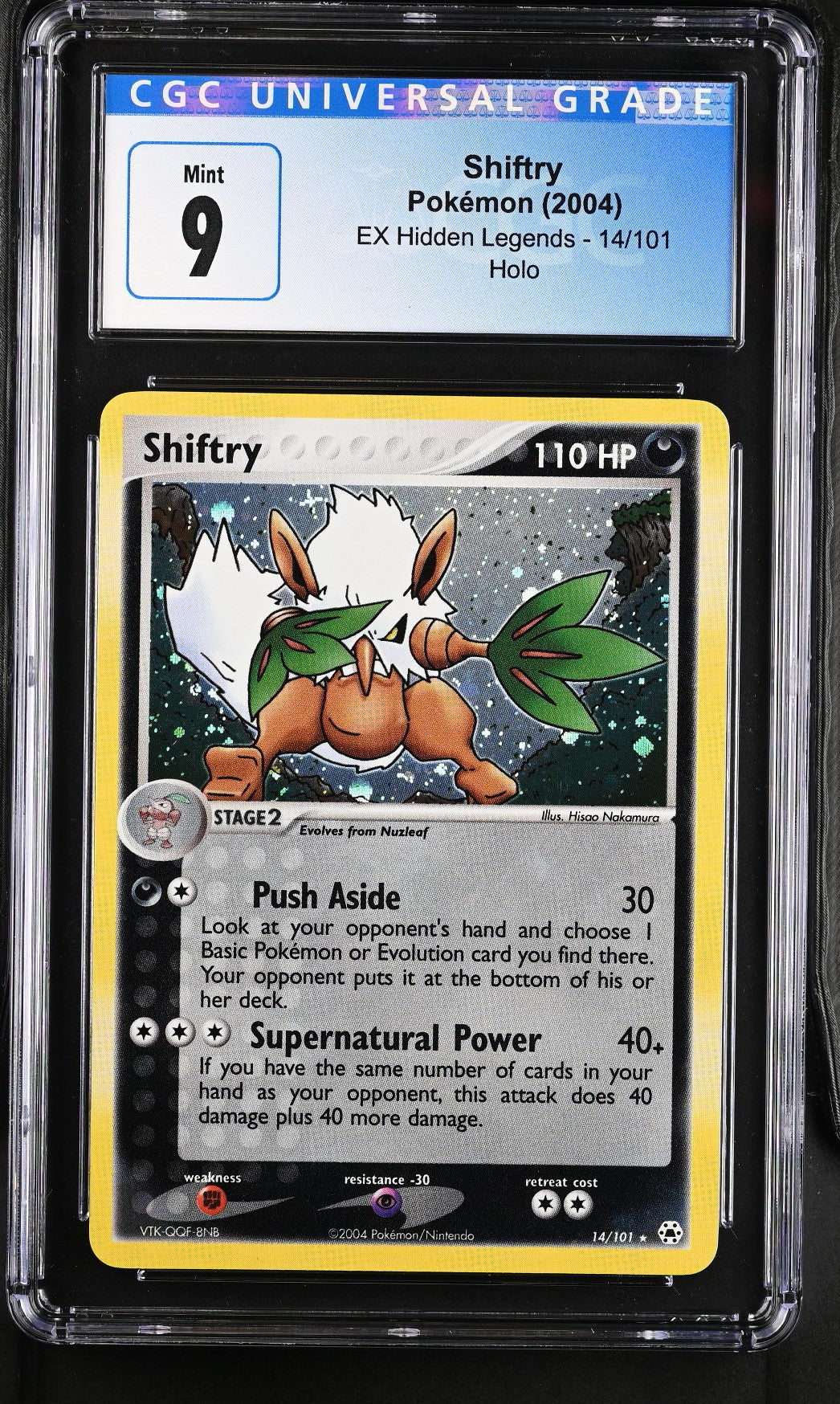 Pokémon Shiftry #14/101 English CGC 9