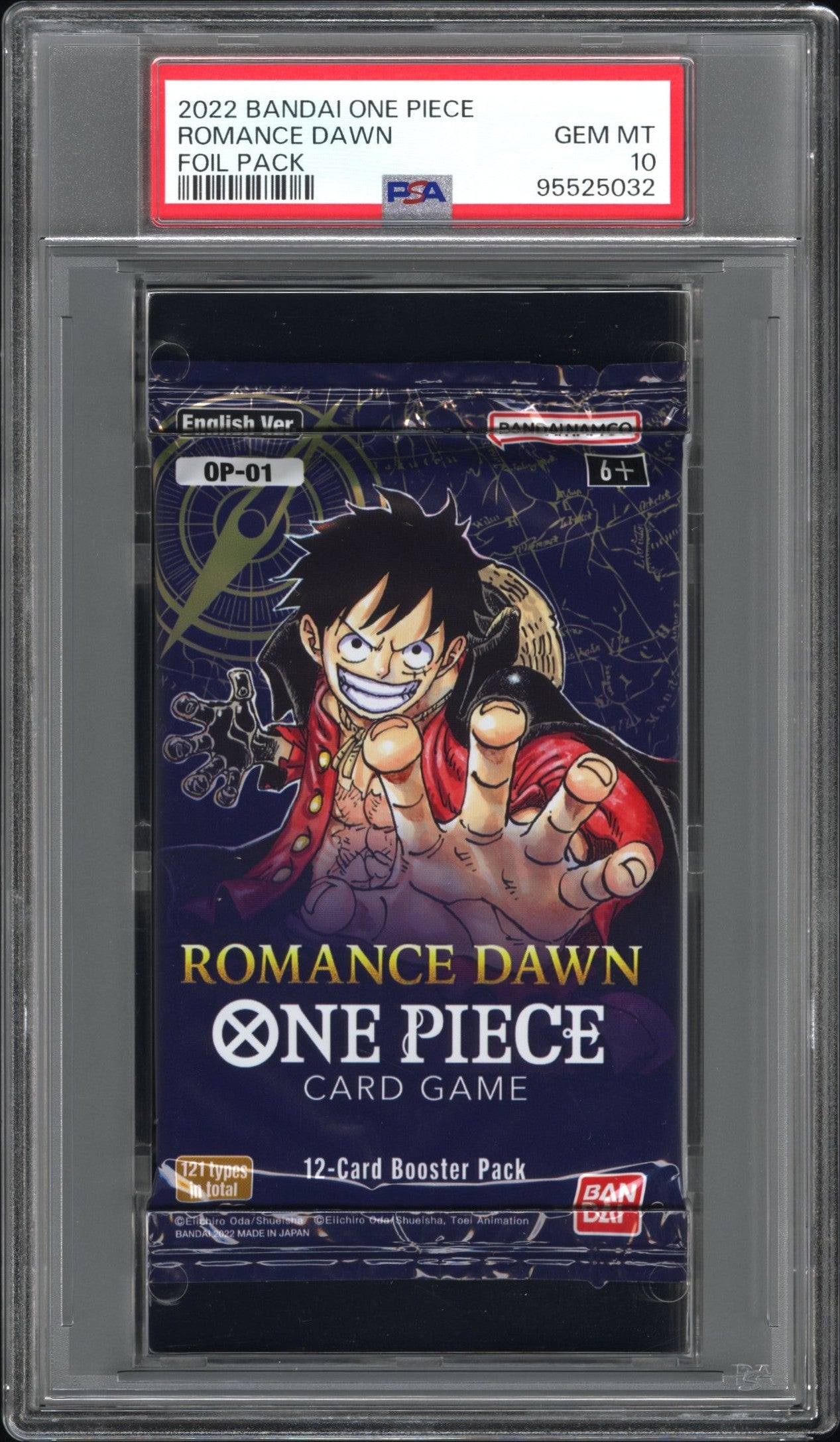 2022 Bandai One Piece Romance Dawn Foil Pack Romance Dawn PSA 10