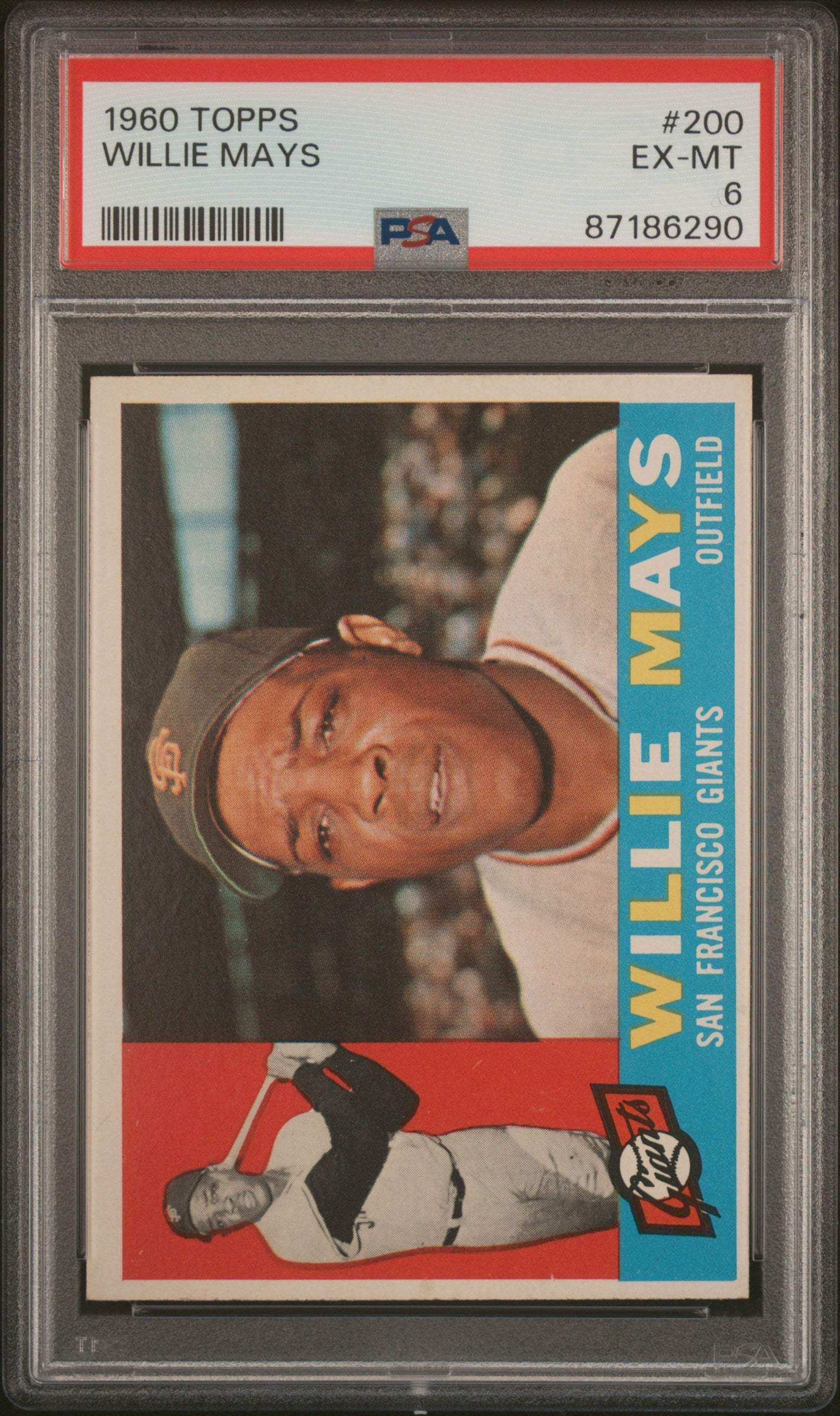 1960 Topps Willie Mays #200 PSA 6