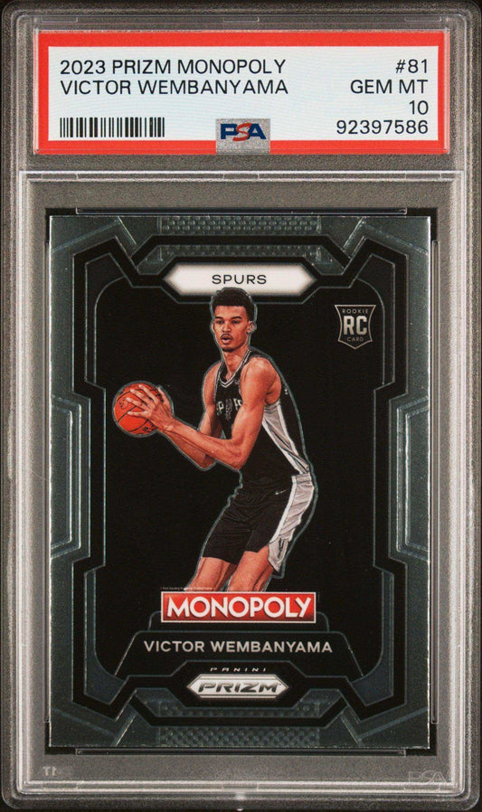 2023 Panini Prizm Monopoly Victor Wembanyama #81 PSA 10