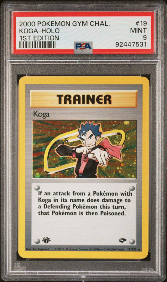 2000 PokéMon TCG Koga #19 PSA 9