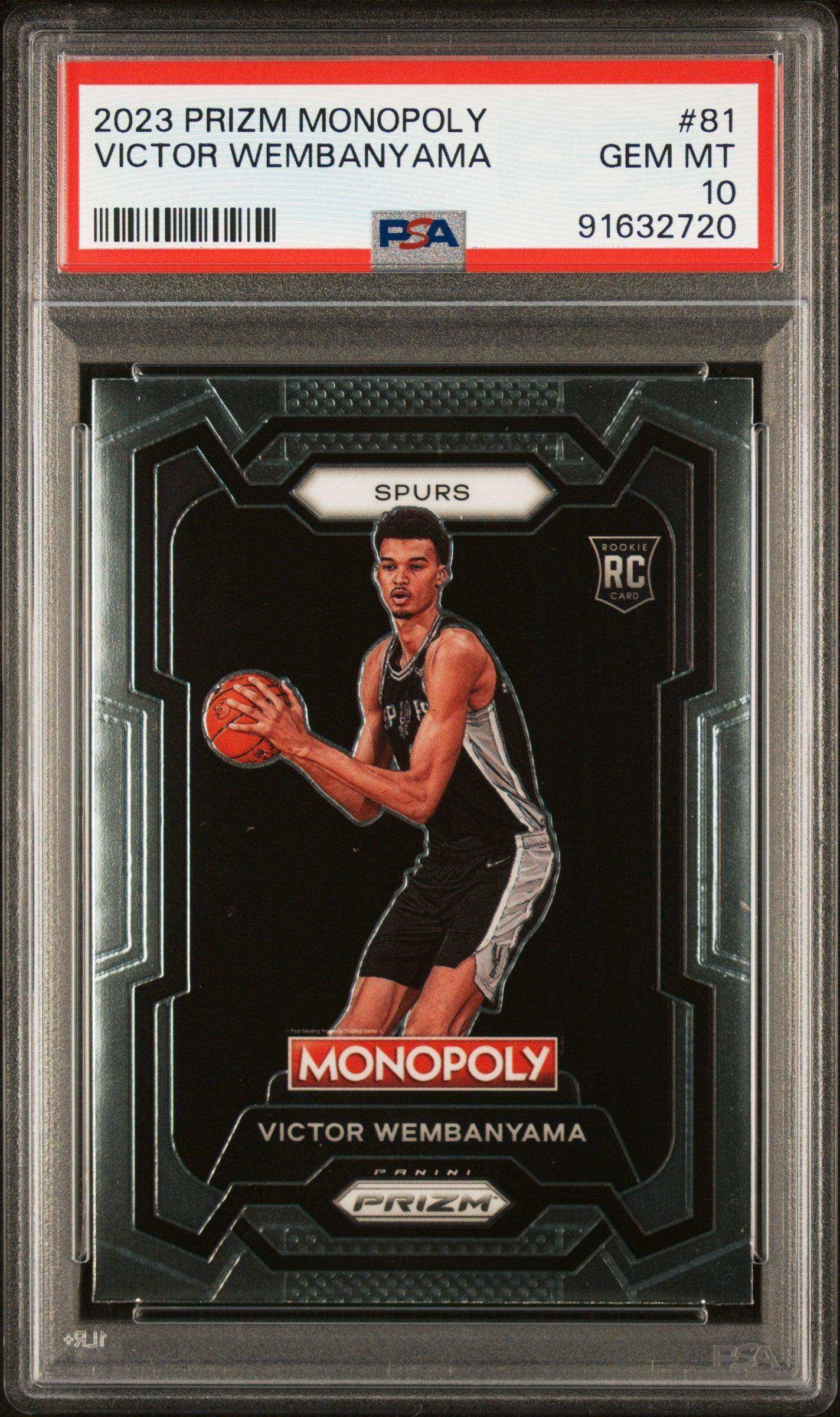 2023 Panini Prizm Monopoly Victor Wembanyama #81 PSA 10