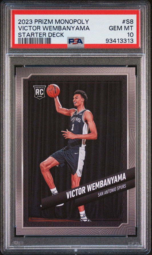 2023 Panini Prizm Monopoly Starter Deck Victor Wembanyama #S8 PSA 10