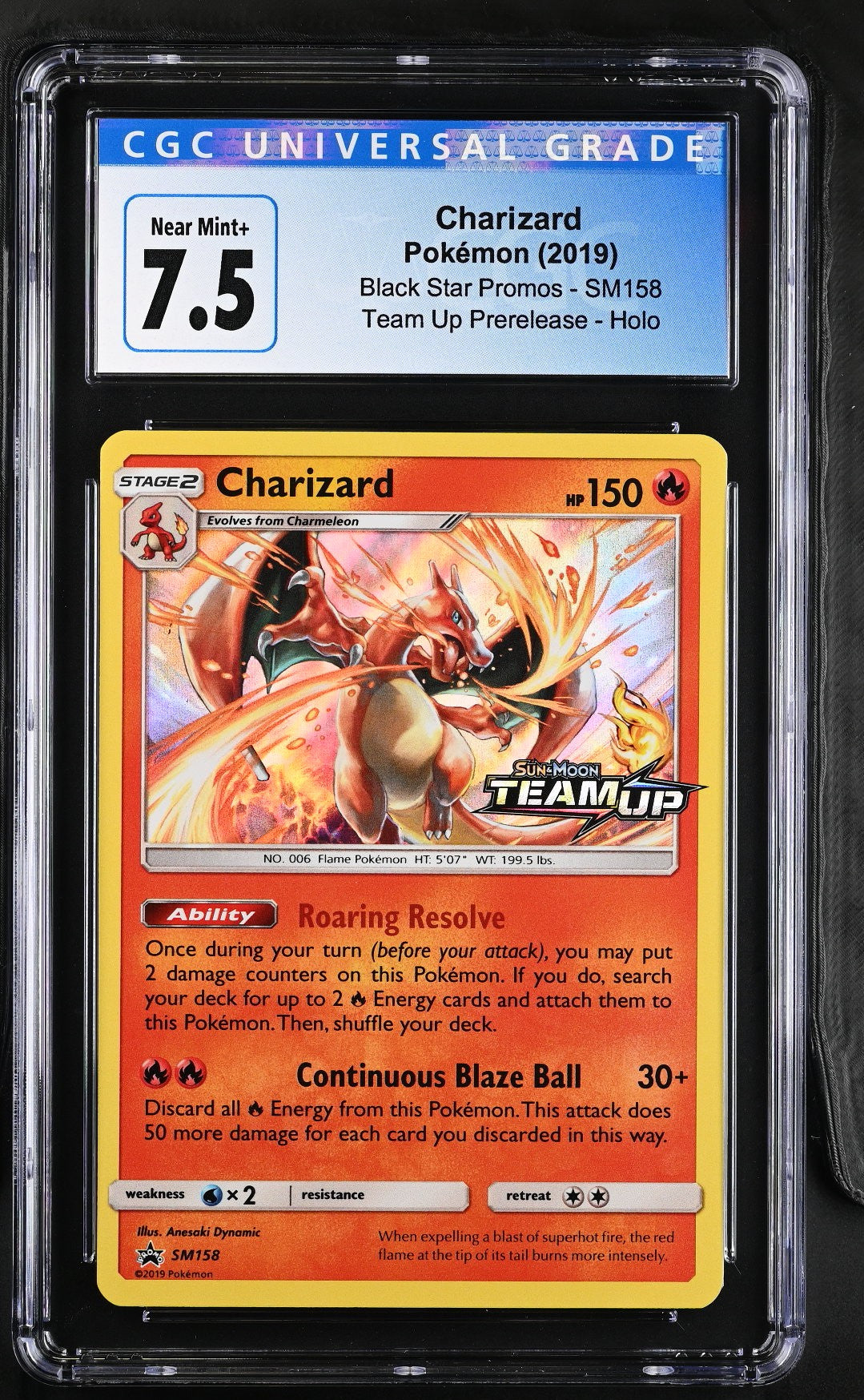 Pokémon Charizard #SM158 English CGC 7.5