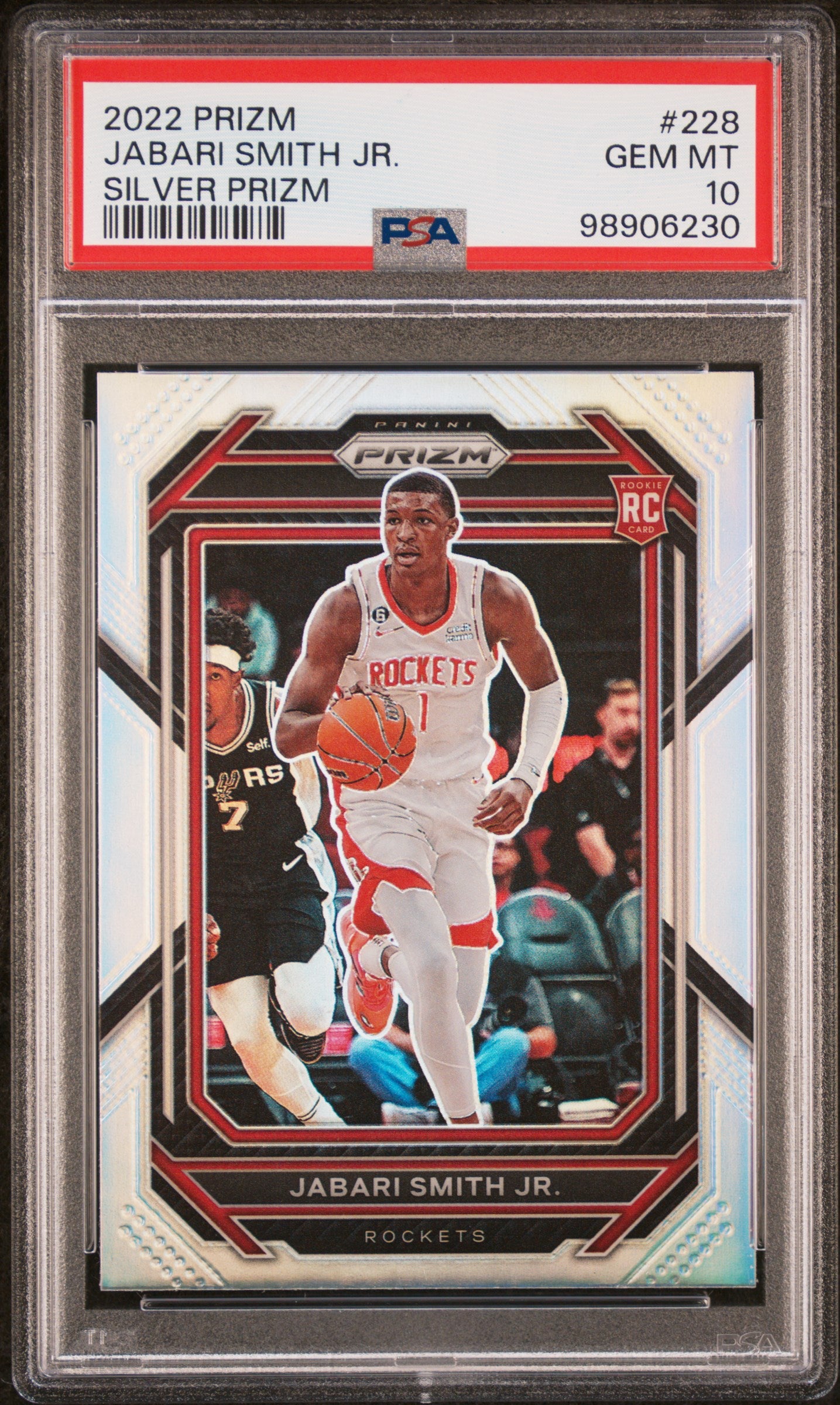 2022 Panini Prizm Jabari Smith JR. #228 Silver PSA 10