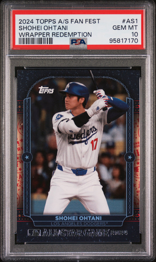 2024 Topps All-Star Fan Fest Wrapper Redemption Shohei Ohtani #AS1 PSA