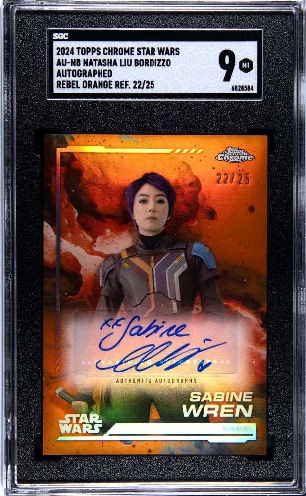 2024 Topps Chrome Star Wars Natasha Liu Bordizzo #AU-NB SGC 9