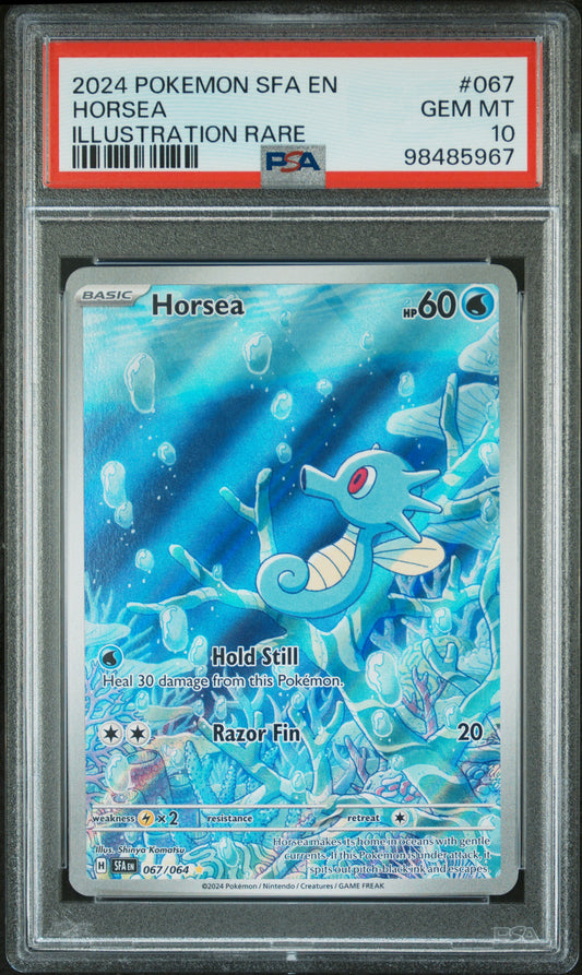 PokéMon TCG Horsea #067 Illustration Rare PSA 10