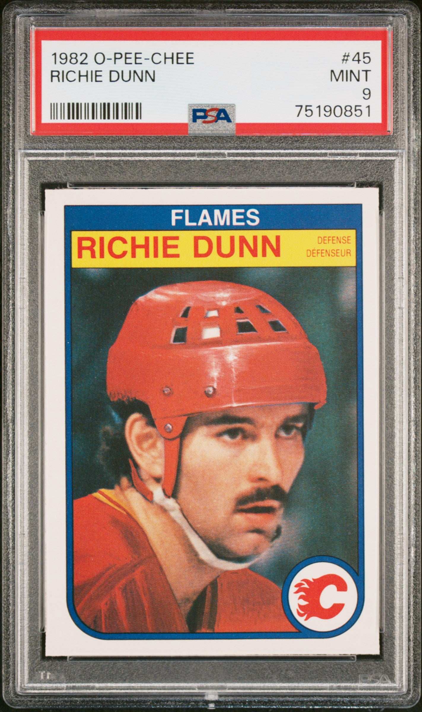 1982 O-Pee-Chee Richie Dunn #45 PSA 9