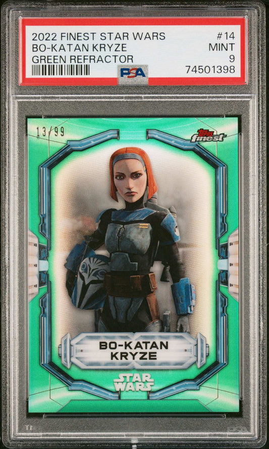 2022 Topps Finest Star Wars Bo-Katan Kryze #14 PSA 9