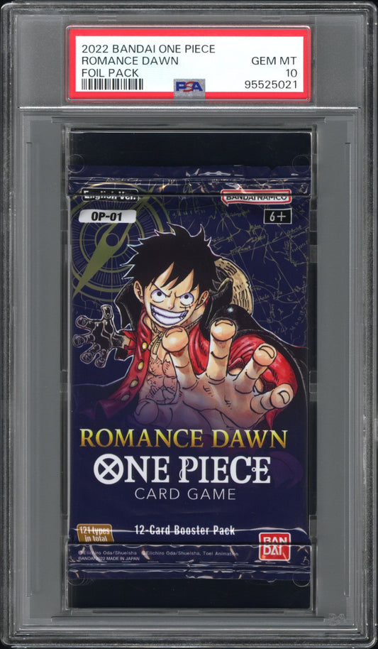 2022 Bandai One Piece Romance Dawn Foil Pack Romance Dawn PSA 10