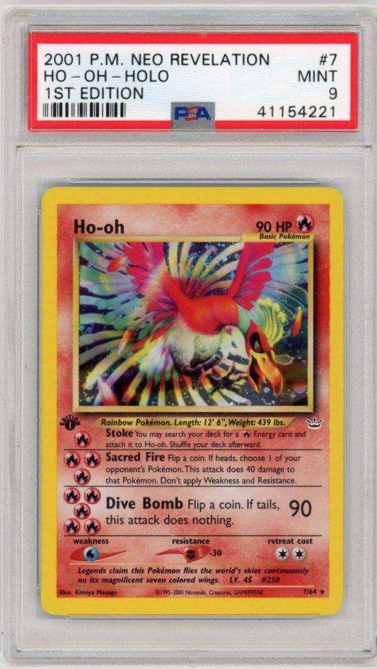 2001 PokéMon TCG Ho-Oh #7 PSA 9