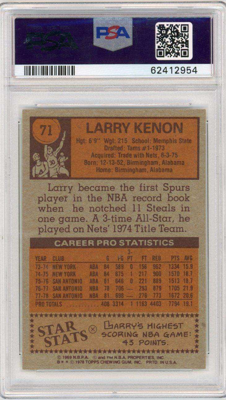 1978 Topps Larry Kenon #71 PSA 9