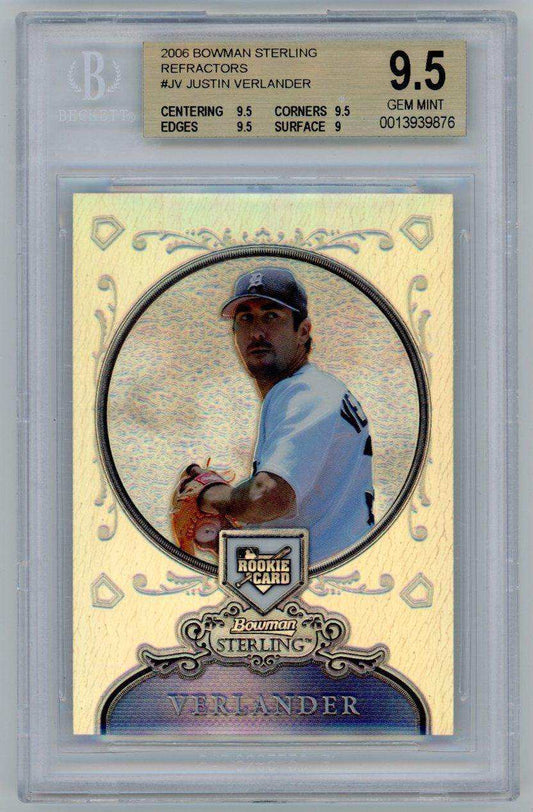 2006 Bowman Sterling Refractors Justin Verlander #JV BGS 9.5