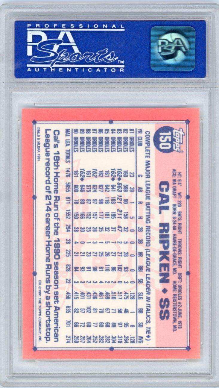 1991 Topps Tiffany Cal Ripken Jr. Psa 10