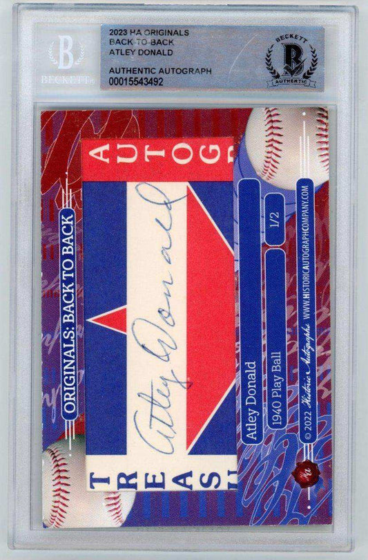 2023 HA-Originals Back-To-Back Atley Donald In Person Auto BGS AUTH / 00015543492 #0