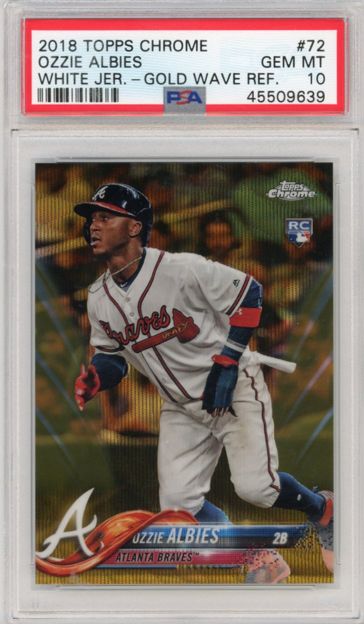 2018 Topps Chrome Ozzie Albies #72 PSA 10