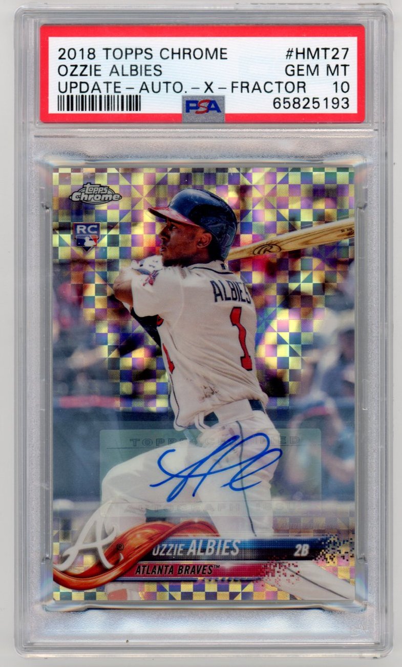 2018 Topps Chrome Update Ozzie Albies #HMT27 PSA 10