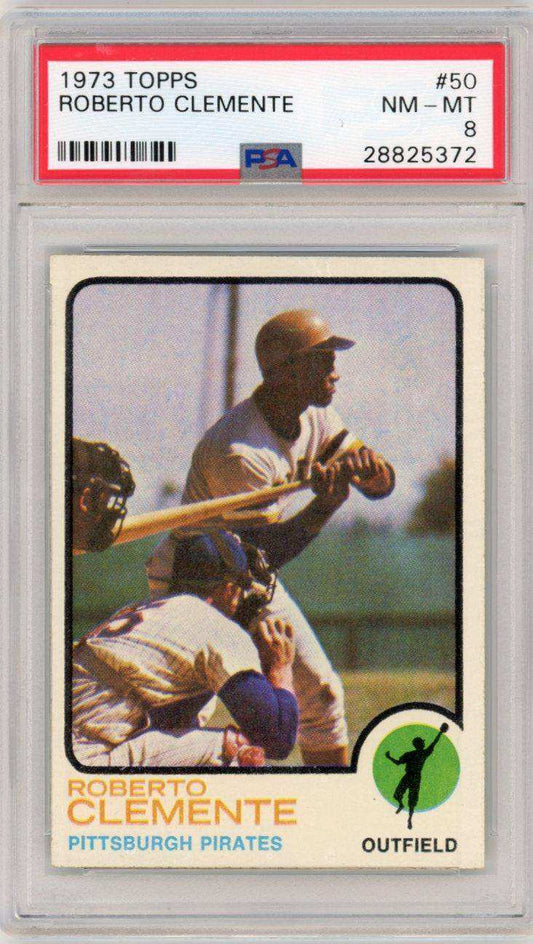 1973 Topps Roberto Clemente #50 PSA 8