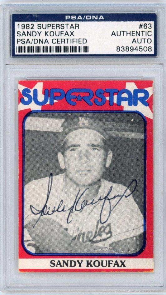 1982 Superstar Sandy Koufax PSA/DNA Certified Auto Authentic