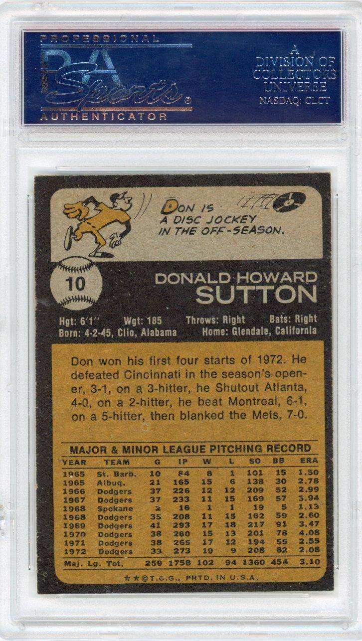 1973 Topps Don Sutton #10 PSA 9