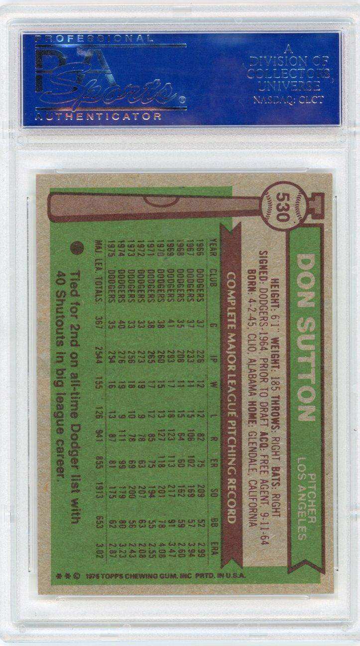 1976 Topps Don Sutton #530 PSA 9